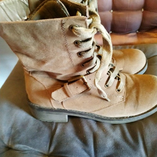 Brown ankle boots used, size 38, very good condition