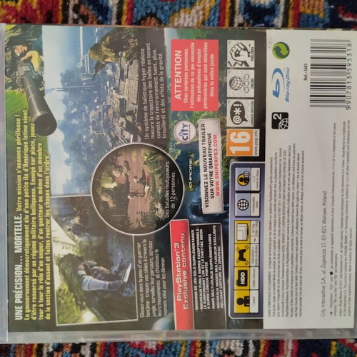 Sniper Ghost Warrior PlayStation 3 game used, shooting genre
