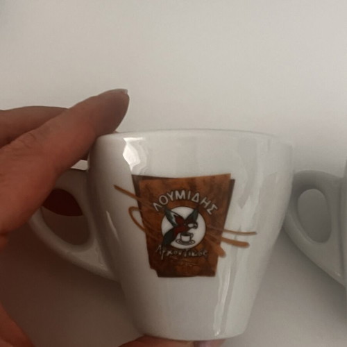 Loumidis coffee cups set of 2 new