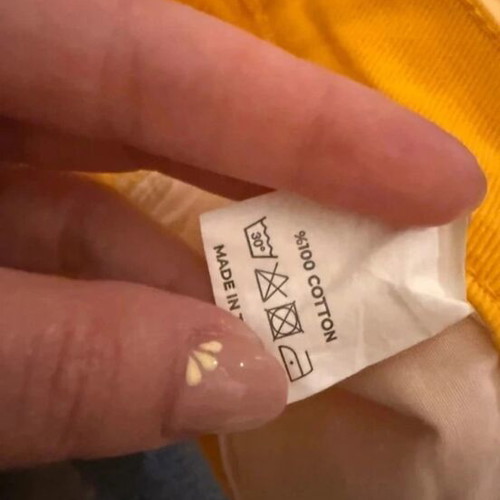 Marphils high-waisted yellow pants like new, size M