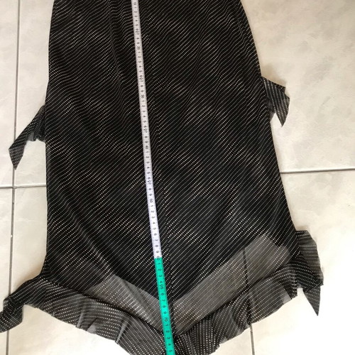 Skirt set with blouse bustier like new, black and beige