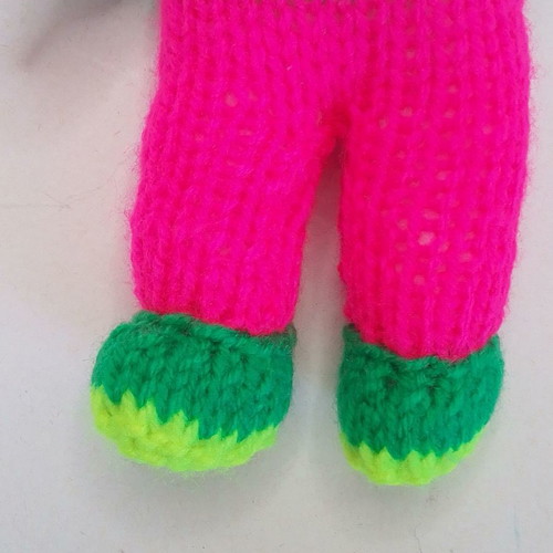 Crochet Winter knitted handmade doll used