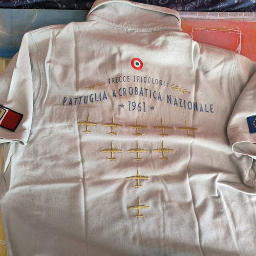 Aeronautica Militare Polo shirt in good condition, blue, size XL