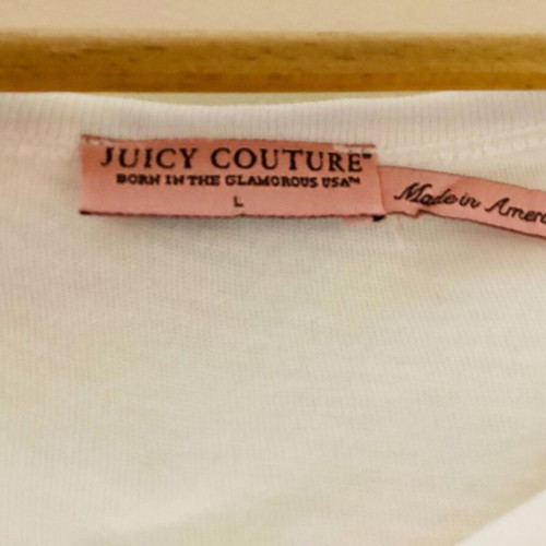 Juicy Couture T-shirt Large with rhinestones and glitter like new