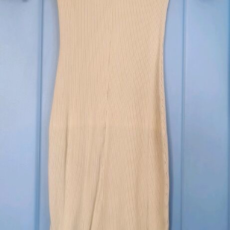 Ribbed Dress Cream Zara Medium like new -  12,00 - Vendora.cy