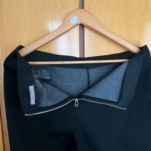 H&M black pants new, size L/40/12 with back zipper