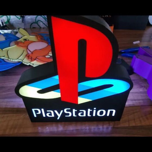 Light Box PlayStation Logo 17x17cm new