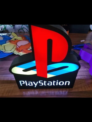 Light Box PlayStation Logo 17x17cm new