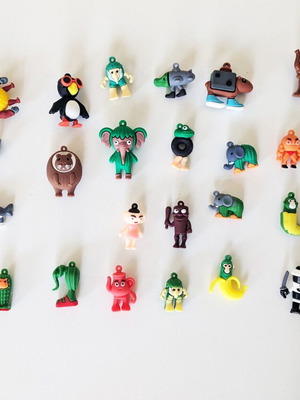 Brainrot figures and PVC charms for keychains like new collection