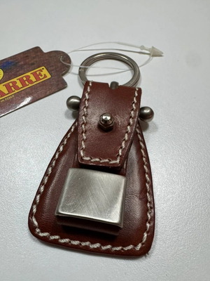 Bagarre men's keychain camel leather new