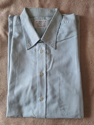 StMichael men's shirt like new, 100% cotton, size XL, light blue