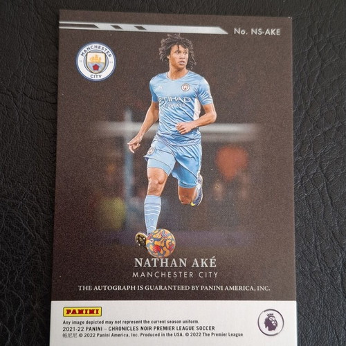 2021-22 Panini Noir Nathan Ake Auto #NS-AKE football card