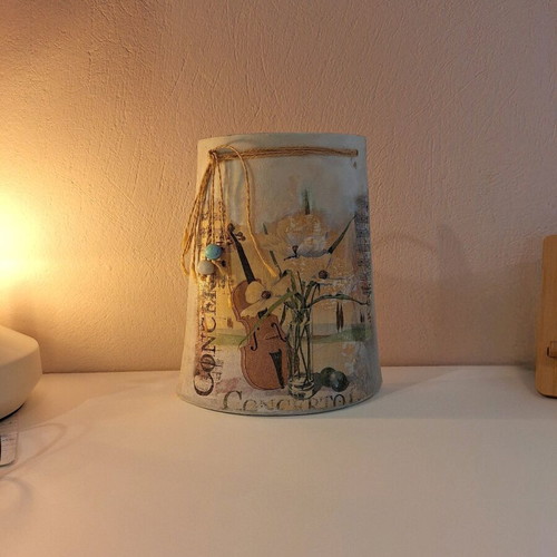 Ceramic Decoupage Decoration Lydia New, Table or Wall Art 21x17