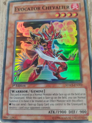 Evocator Chevalier Yugioh κάρτα σαν καινούργιο