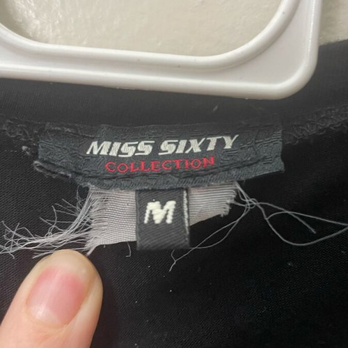 Miss Sixty blouse size M like new, black with silver
