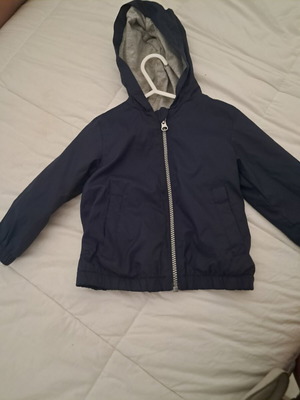 Benetton windbreaker jacket like new, blue, 1-2 years