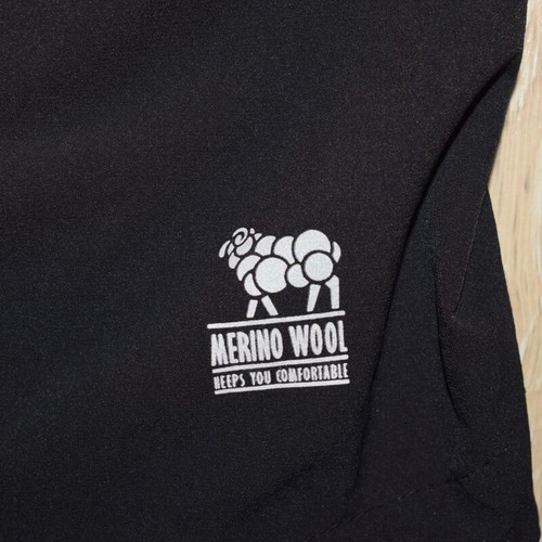 2117 of Sweden hybrid merino wool hoody men jacket size XXL like new, black