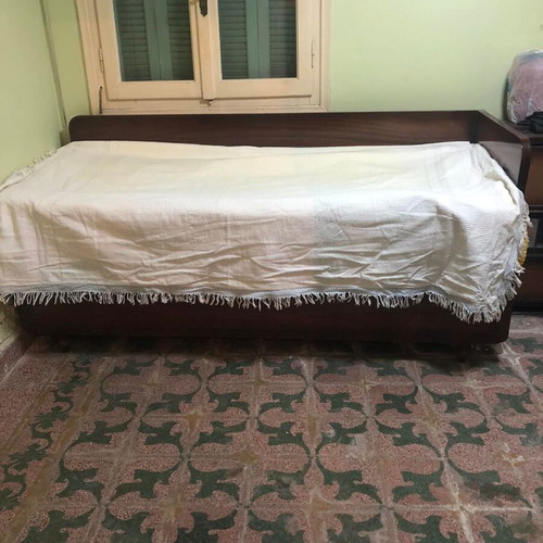 Divan bed used with storage space