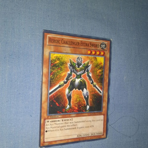 Yu-Gi-Oh! Heroic Challenger Extra Sword card new, 1st Edition Abyss Rising