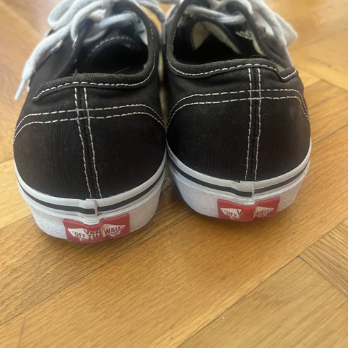 Vans black sports shoes, size 38