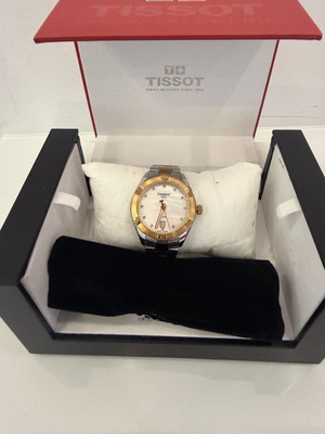 Ρολόι Tissot PR 100 μεταχειρισμένο, ροζ χρυσό και ανοξείδωτο ατσάλι