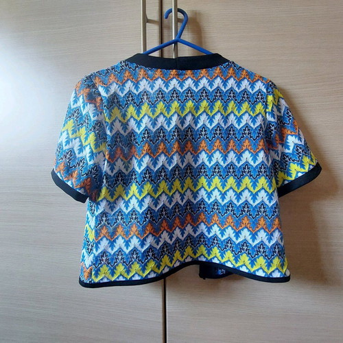 Just In Small colorful perforated bolero new