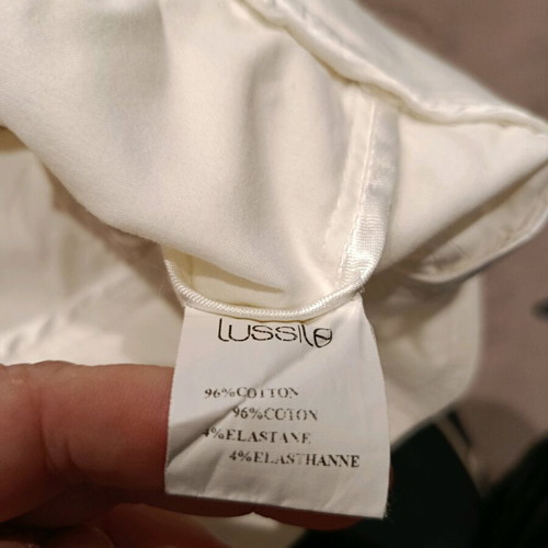 Lussile women's white jacket like new, size M