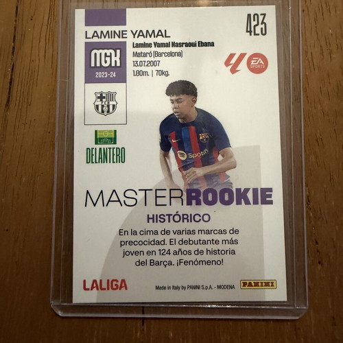 Panini Megacracks La Liga EA Sports Master Rookie Lamine Yamal #423 RC
