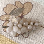 Vintage pink quartz grape cluster like new