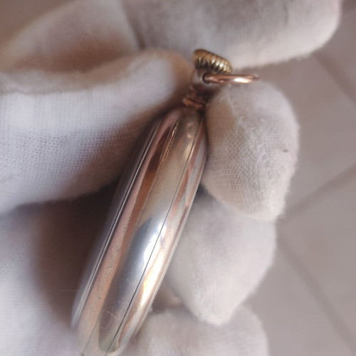 Omega Lepine Pocket Watch like new, silver 0.800, 1950
