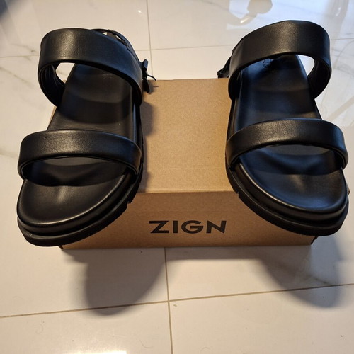 ZIGN men's black sandals size 48 like new