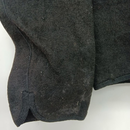 Traditional wool black coat used, collectible