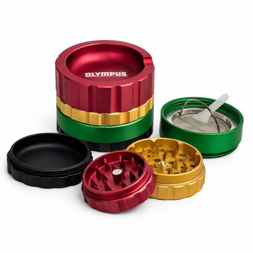 Olympus 53mm tobacco grinder new with metal ashtray