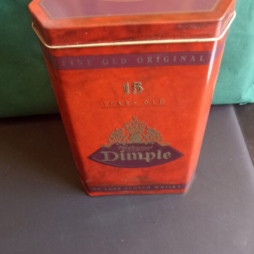 Vintage Dimple Whisky Tin Box 90s, like new