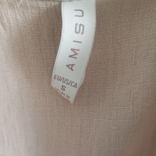 Amisu shirts, beige and blue, size S