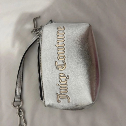 Juicy Couture mini bag wallet, new, silver