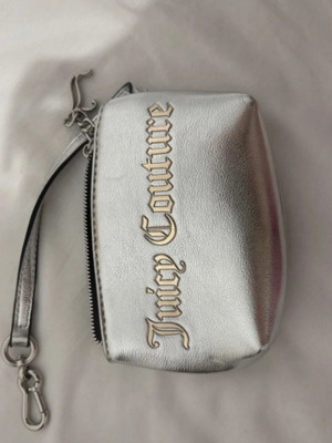 Juicy Couture mini bag wallet, new, silver