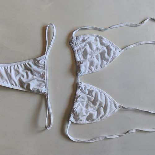 Bikini super sexy string white size XS new