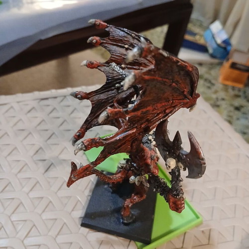 Warhammer Chaos Bloodthirster metal model painted, like new