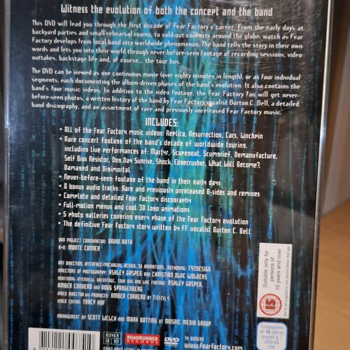 Fear Factory Digital Connectivity DVD like new, metal