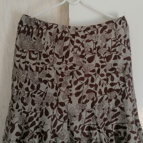Vintage skirt Ventilo La Colline, new, 100% cotton floral pattern