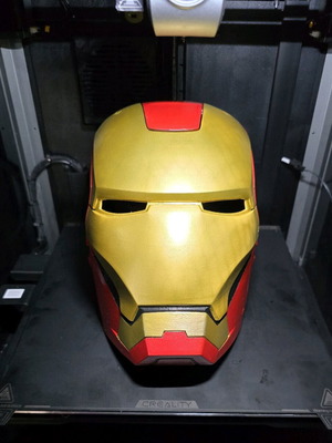 Iron Man κράνος 3D εκτύπωσης σαν καινούργιο, Marvel cosplay