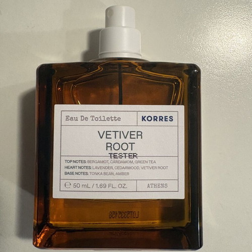Korres Vetiver Root Eau de Toilette 50ml new, men's fragrance