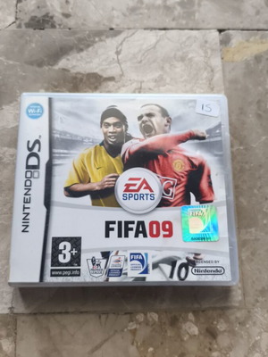FIFA 09 Nintendo DS game used with worn case and cartridge