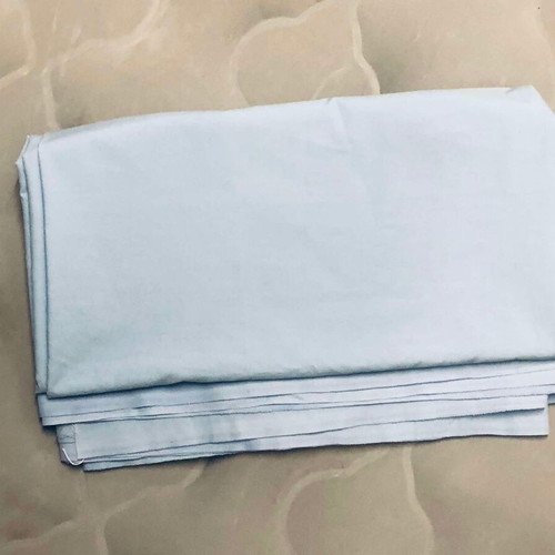 Cotton fabric new, light blue color, 90x520 cm