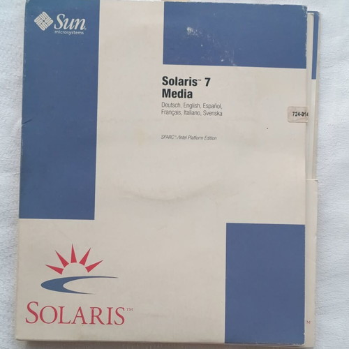 Sun Microsystems Solaris 7 Media Operating System P/N 724-3144-01 like new
