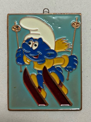 Καδράκι Στρουμφάκια 8,5cm X 11cm καινούργιο