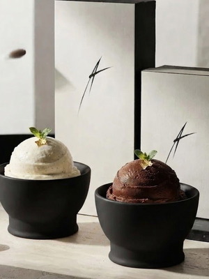 Ra collection handleless cup set by Ann Demeulemeester for Serax