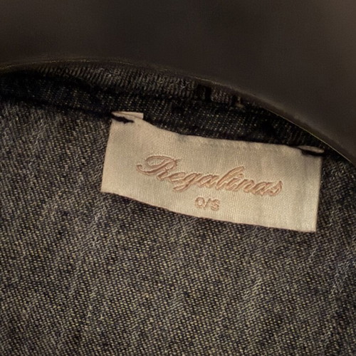 Regalinas cardigan with belt, one size, like new, blue jean fabric