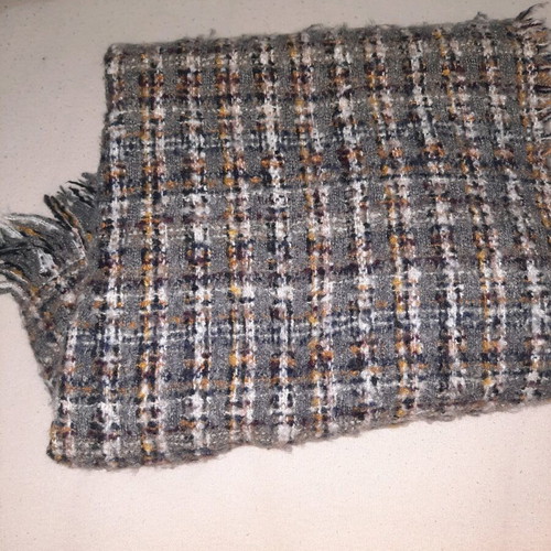 Winter scarf-pashmina like new with wool, black and gray